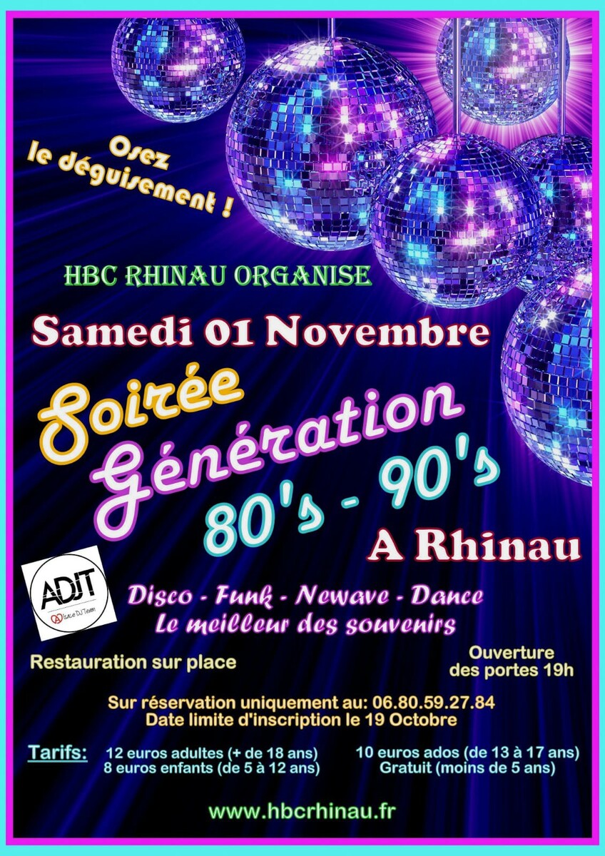 SOIRÉE GÉNÉRATION 80'S 90'S 