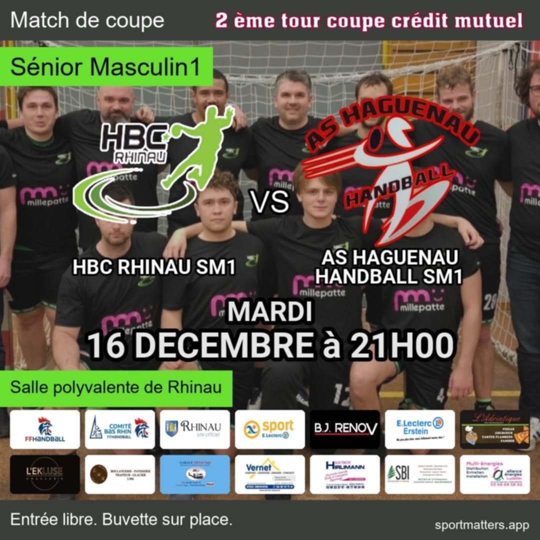 2ème Tour Coupe Credit Mutuel Masculins