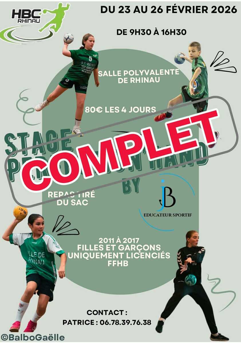 Stage Perfection'hand Février 2026