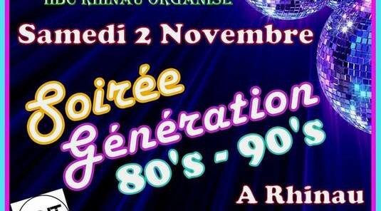 Soirée Génération 80's 90's 2024